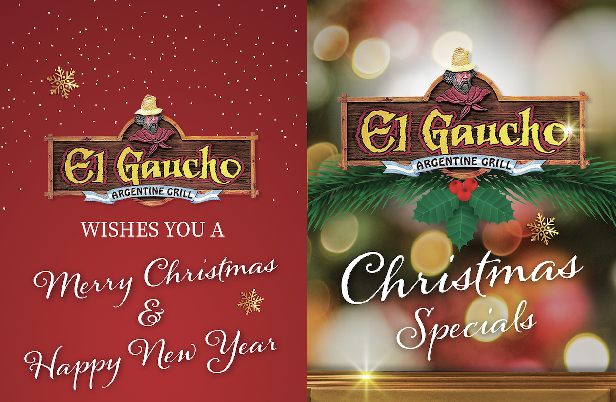 El Gaucho's December Christmas Menu