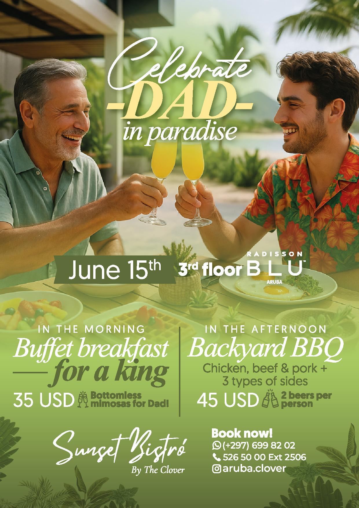 Father's Day Celebration offers at Sunset Bistro