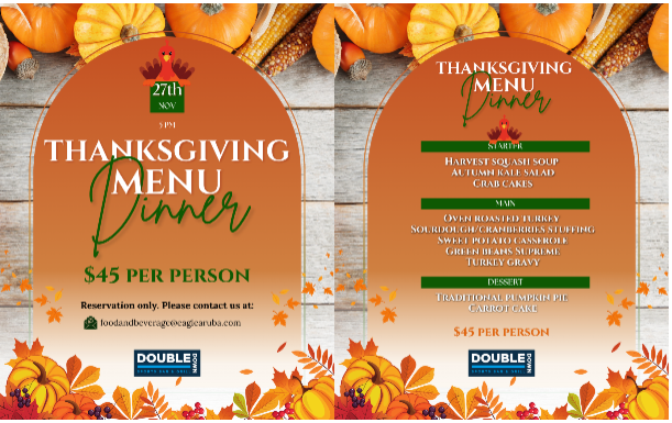 Thanksgiving Day Special at Eagle Aruba Resort