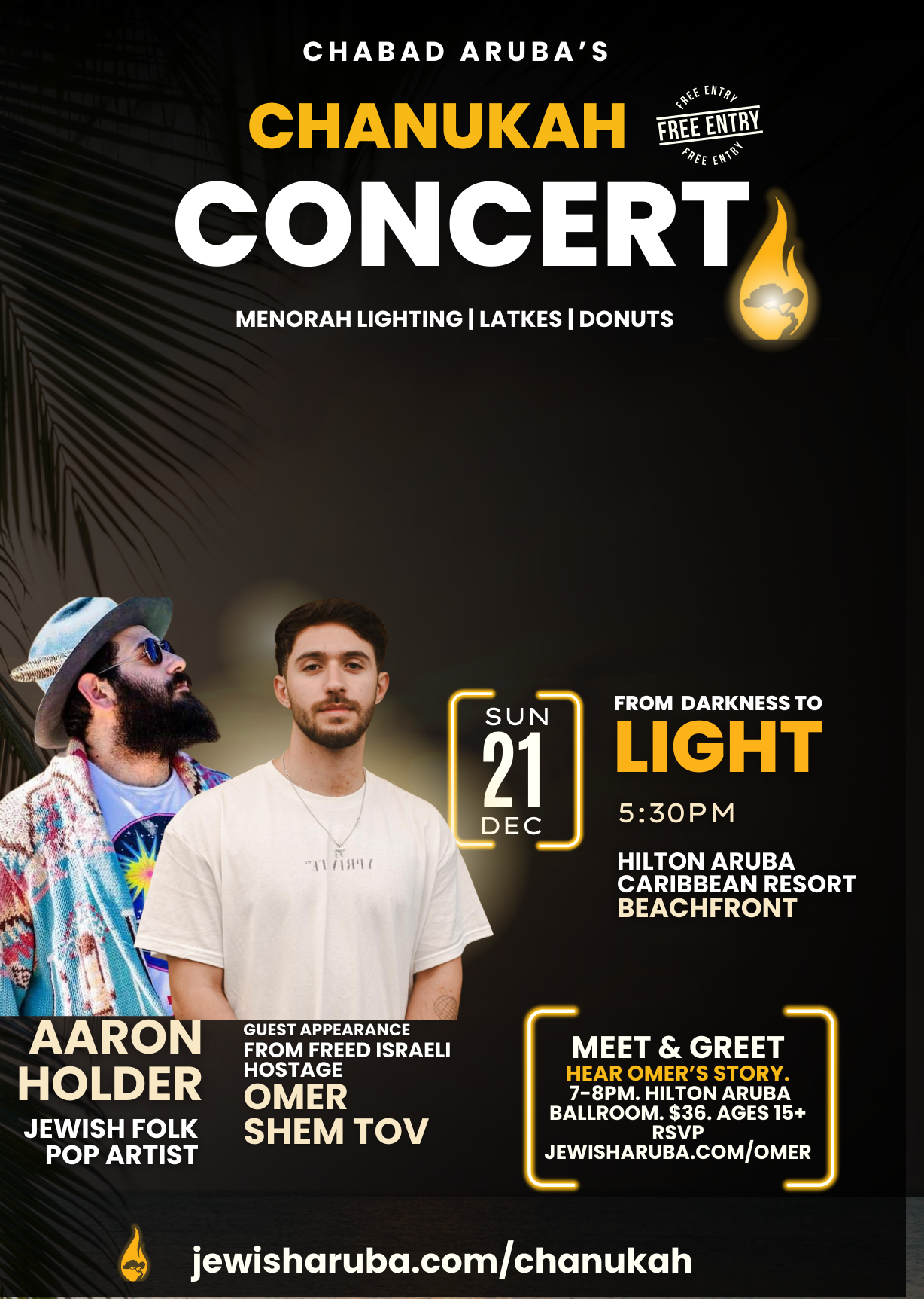 Chanukah Concert at the Hilton Aruba Resort