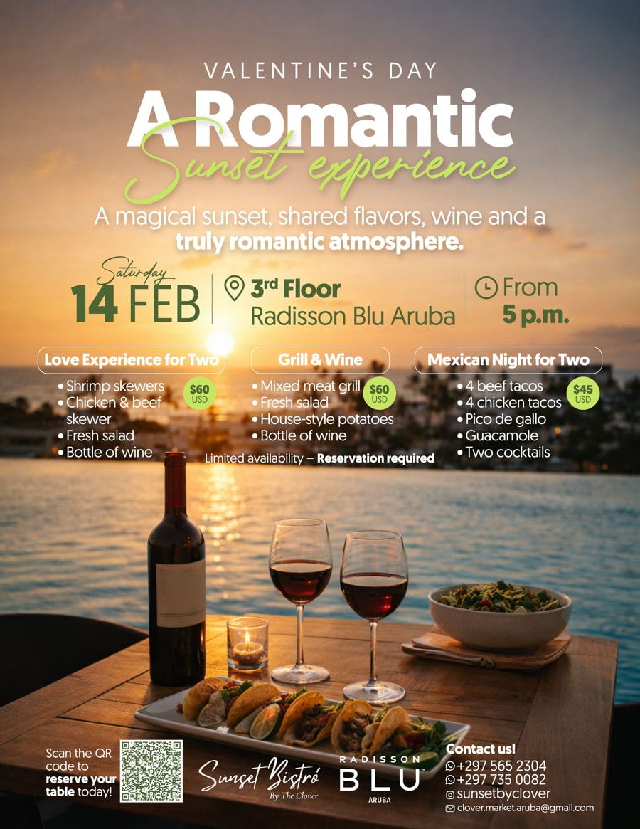 Romantic Sunset Experience at Radisson Blu Aruba